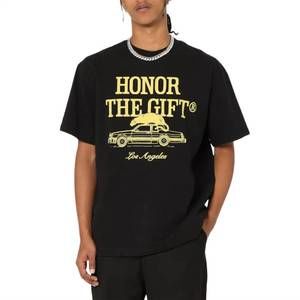 NEW HONOR THE GIFT htg pack short sleeve t shirt in black/gold